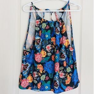 TOPSHOP Sleeveless floral tropical tank sz 10 @c